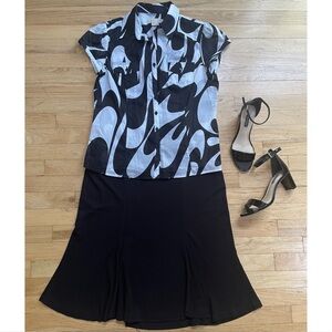 Vintage Calvin Klein A-Line Flare Skirt